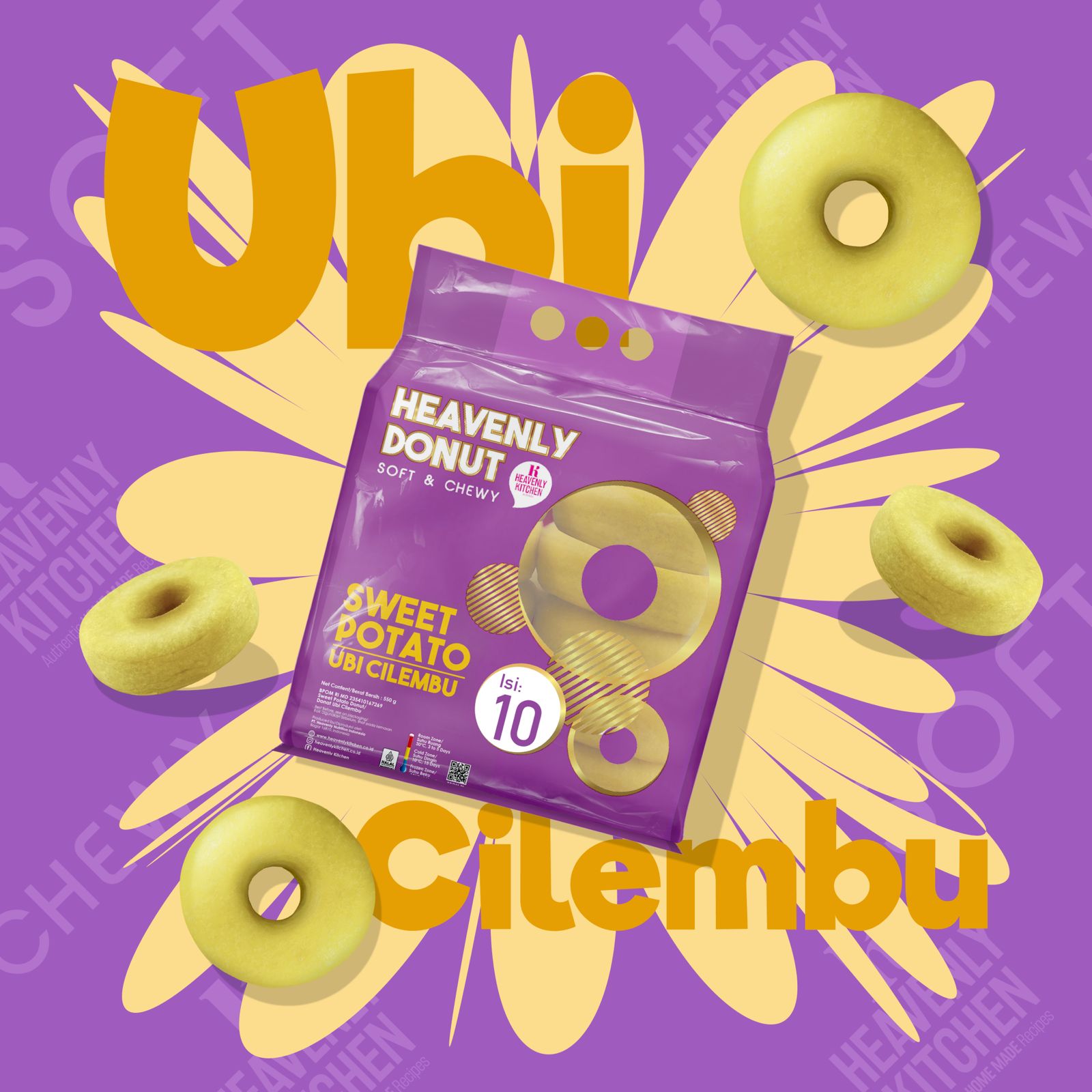Donut Ubi Cilembu heavenly kitchen